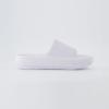 imageCUSHIONAIRE Feather EVA Slides for Women  Comfortable Slip On Womens Slippers Indoor Outdoor Shower Shoes Beach Essential Cloud SlidesWhite