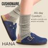 imageCUSHIONAIRE Hana Womens Clogs  Comfortable Vegan Suede Clogs for Women  Slip On Potato Shoes with Cork Footbed ampamp Arch Support  Memory Foam Wide Widths AvailableDark Denim