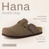 imageCUSHIONAIRE Hana Womens Clogs  Comfortable Vegan Suede Clogs for Women  Slip On Potato Shoes with Cork Footbed ampamp Arch Support  Memory Foam Wide Widths AvailableBrown
