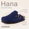imageCUSHIONAIRE Hana Womens Clogs  Comfortable Vegan Suede Clogs for Women  Slip On Potato Shoes with Cork Footbed ampamp Arch Support  Memory Foam Wide Widths AvailableDark Denim
