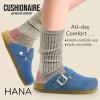 imageCUSHIONAIRE Hana Womens Clogs  Comfortable Vegan Suede Clogs for Women  Slip On Potato Shoes with Cork Footbed ampamp Arch Support  Memory Foam Wide Widths AvailableLight Denim