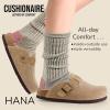 imageCUSHIONAIRE Hana Womens Clogs  Comfortable Vegan Suede Clogs for Women  Slip On Potato Shoes with Cork Footbed ampamp Arch Support  Memory Foam Wide Widths AvailableTaupe Corduroy