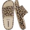 imageCUSHIONAIRE Feather EVA Slides for Women  Comfortable Slip On Womens Slippers Indoor Outdoor Shower Shoes Beach Essential Cloud SlidesLeopard
