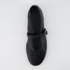 imageCUSHIONAIRE Bistro Mary Jane Flats for Women Woven Ballet Flats Shoes with Strap and Memory Foam for AllDay ComfortWoven Black