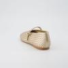 imageCUSHIONAIRE Bistro Mary Jane Flats for Women Woven Ballet Flats Shoes with Strap and Memory Foam for AllDay ComfortWoven Gold