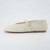 imageCUSHIONAIRE Bistro Mary Jane Flats for Women Woven Ballet Flats Shoes with Strap and Memory Foam for AllDay ComfortWoven Wheat