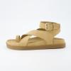 imageCUSHIONAIRE Entry Womens Ankle Wrap Molded Footbed Sandal with Adjustable Strap  NonSlip Outsole  Womens Platform Sandals  Comfortable Summer Shoes  Wide Widths AvailableCamel Nubuck