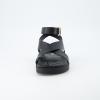 imageCUSHIONAIRE Entry Womens Ankle Wrap Molded Footbed Sandal with Adjustable Strap  NonSlip Outsole  Womens Platform Sandals  Comfortable Summer Shoes  Wide Widths AvailableBlack Smooth