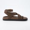 imageCUSHIONAIRE Entry Womens Ankle Wrap Molded Footbed Sandal with Adjustable Strap  NonSlip Outsole  Womens Platform Sandals  Comfortable Summer Shoes  Wide Widths AvailableEspresso Nubuck