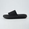 imageCUSHIONAIRE Feather EVA Mens Sandals  Slip On Recovery Slides Lightweight Water Shoes for MenBlack