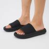 imageCUSHIONAIRE Feather EVA Mens Sandals  Slip On Recovery Slides Lightweight Water Shoes for MenBlack