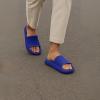 imageCUSHIONAIRE Feather EVA Mens Sandals  Slip On Recovery Slides Lightweight Water Shoes for MenCobalt Blue