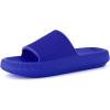 imageCUSHIONAIRE Feather EVA Mens Sandals  Slip On Recovery Slides Lightweight Water Shoes for MenCobalt Blue