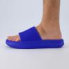 imageCUSHIONAIRE Feather EVA Mens Sandals  Slip On Recovery Slides Lightweight Water Shoes for MenCobalt Blue