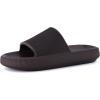 imageCUSHIONAIRE Feather EVA Mens Sandals  Slip On Recovery Slides Lightweight Water Shoes for MenEspresso