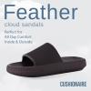 imageCUSHIONAIRE Feather EVA Mens Sandals  Slip On Recovery Slides Lightweight Water Shoes for MenEspresso