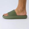 imageCUSHIONAIRE Feather EVA Mens Sandals  Slip On Recovery Slides Lightweight Water Shoes for MenGreen