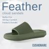imageCUSHIONAIRE Feather EVA Mens Sandals  Slip On Recovery Slides Lightweight Water Shoes for MenGreen