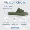imageCUSHIONAIRE Feather EVA Mens Sandals  Slip On Recovery Slides Lightweight Water Shoes for MenGreen
