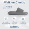 imageCUSHIONAIRE Feather EVA Mens Sandals  Slip On Recovery Slides Lightweight Water Shoes for MenGrey