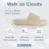 imageCUSHIONAIRE Feather EVA Mens Sandals  Slip On Recovery Slides Lightweight Water Shoes for MenKhaki