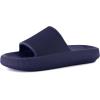 imageCUSHIONAIRE Feather EVA Mens Sandals  Slip On Recovery Slides Lightweight Water Shoes for MenNavy