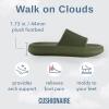 imageCUSHIONAIRE Feather EVA Mens Sandals  Slip On Recovery Slides Lightweight Water Shoes for MenOlive