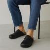 imageCUSHIONAIRE Haze Mens Clogs  Comfortable SlipOn Clogs for Men with Arch Support and Cork Suede Footbed  Perfect Potato Shoes for Indoor ampamp Outdoor UseBlack Nappa