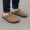 imageCUSHIONAIRE Haze Mens Clogs  Comfortable SlipOn Clogs for Men with Arch Support and Cork Suede Footbed  Perfect Potato Shoes for Indoor ampamp Outdoor UseBrown Nubuck