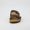 imageCUSHIONAIRE Lane Cork Footbed Mens Sandals Adjustable Buckle Comfort Slides for Men Genuine Leather Insole Summer Sandals Men FootwearBrown Nappa