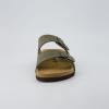 imageCUSHIONAIRE Lane Cork Footbed Mens Sandals Adjustable Buckle Comfort Slides for Men Genuine Leather Insole Summer Sandals Men FootwearOlive