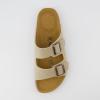 imageCUSHIONAIRE Lane Cork Footbed Mens Sandals Adjustable Buckle Comfort Slides for Men Genuine Leather Insole Summer Sandals Men FootwearStone Nubuck