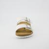 imageCUSHIONAIRE Lane Cork Footbed Mens Sandals Adjustable Buckle Comfort Slides for Men Genuine Leather Insole Summer Sandals Men FootwearWhite Nappa