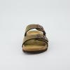 imageCUSHIONAIRE Lane Cork Footbed Sandals for Women  Comfortable Double Buckle SlipOn with Genuine Suede Footbed ampamp Arch Support Slides for Women FootwearBrown Rugged