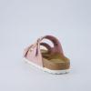 imageCUSHIONAIRE Legacy Cork Footbed Sandals for Women  Leather Double Strap Slides with Adjustable Buckles  Memory FoamPink