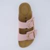 imageCUSHIONAIRE Legacy Cork Footbed Sandals for Women  Leather Double Strap Slides with Adjustable Buckles  Memory FoamPink