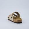 imageCUSHIONAIRE Legacy Cork Footbed Sandals for Women  Leather Double Strap Slides with Adjustable Buckles  Memory FoamStone