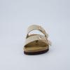 imageCUSHIONAIRE Legacy Cork Footbed Sandals for Women  Leather Double Strap Slides with Adjustable Buckles  Memory FoamStone
