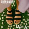 imageCUSHIONAIRE Mandy Wedge Sandals for Women  Strappy Platform Sandals with Arch Support Cute Summer EspadrilleStyle Platform Dressy SlipOnBlack
