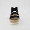 imageCUSHIONAIRE Mandy Wedge Sandals for Women  Strappy Platform Sandals with Arch Support Cute Summer EspadrilleStyle Platform Dressy SlipOnBlack