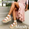 imageCUSHIONAIRE Mandy Wedge Sandals for Women  Strappy Platform Sandals with Arch Support Cute Summer EspadrilleStyle Platform Dressy SlipOnNude