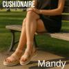 imageCUSHIONAIRE Mandy Wedge Sandals for Women  Strappy Platform Sandals with Arch Support Cute Summer EspadrilleStyle Platform Dressy SlipOnRaffia