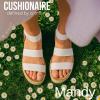 imageCUSHIONAIRE Mandy Wedge Sandals for Women  Strappy Platform Sandals with Arch Support Cute Summer EspadrilleStyle Platform Dressy SlipOnWhite