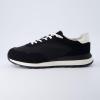 imageCUSHIONAIRE Mens Crest lace up Sneaker with Comfort FoamBlack