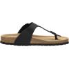 imageCUSHIONAIRE Mens Leah Cork footbed Sandal with ComfortBlack Nappa