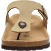 imageCUSHIONAIRE Mens Leah Cork footbed Sandal with ComfortTaupe Nubuck