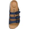 imageCUSHIONAIRE Mens LelaM Cork Footbed Sandal with ComfortNavy Nappa