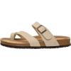 imageCUSHIONAIRE Mens LunaM Cork footbed Sandal with ComfortStone Nubuck
