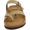 imageCUSHIONAIRE Mens LunaM Cork footbed Sandal with ComfortTaupe Nubuck