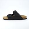 imageCUSHIONAIRE Mens Lynx Cork footbed Sandal with ComfortBlack Nubuck